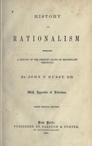 Cover of: History of rationalism