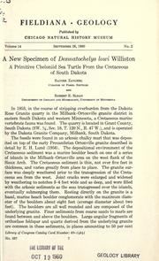 Cover of: A new specimen of Desmatochelys lowi Williston by Rainer Zangerl
