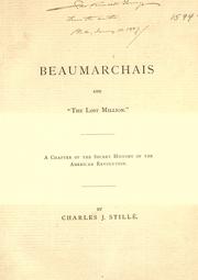 Cover of: Beaumarchais and the "lost million". by Charles J. Stillé