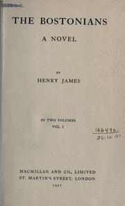 Cover of: The Bostonians by Henry James Jr.