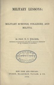 Cover of: Military lessons