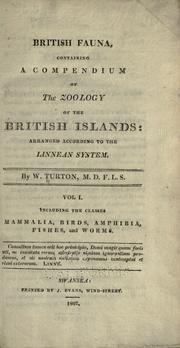 Cover of: British fauna by William Turton