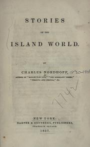 Cover of: Stories of the island world by Charles Nordhoff