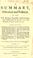 Cover of: A summary, historical and political, of the first planting, progressive improvements, and present state of the British settlements in North-America 