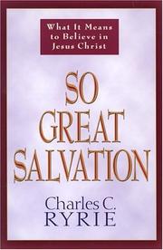 Cover of: So Great Salvation by Charles Ryrie