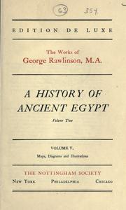 Cover of: A History of Ancient Egypt, Volume Two