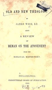 Cover of: Old and new theology