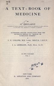 Cover of: A text-book of medicine