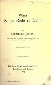 Cover of: When kings rode to Delhi