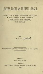 Cover of: Leaves from an Indian jungle by Alexander Inglis Robertson Glasfurd