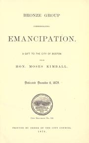 Bronze group commemorating emancipation by Boston (Mass.)