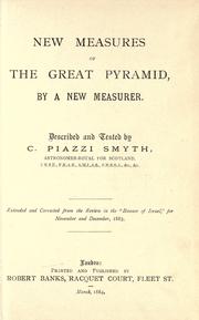 Cover of: New measures of the Great pyramid