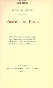 Cover of: Pastels in prose by Stuart Merrill