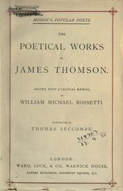 Cover of: Poetical works. by James Thomson