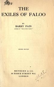 Cover of: The exiles of Faloo. by Barry Pain