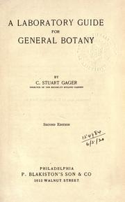 Cover of: A laboratory guide for general botany.