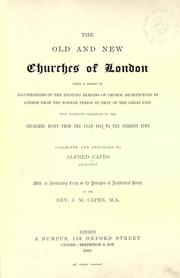 Cover of: The old and new churches of London