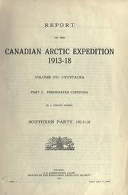 Cover of: Reports. by Canadian Arctic Expedition (1913-1918), Canadian Arctic Expedition (1913-1918)