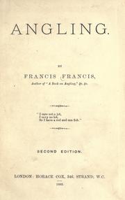 Cover of: Angling by Francis Francis