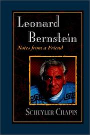 Cover of: Leonard Bernstein: notes from a friend