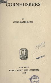 Cover of: Cornhuskers by Carl Sandburg