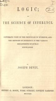 Cover of: Logic by Devey, Joseph.