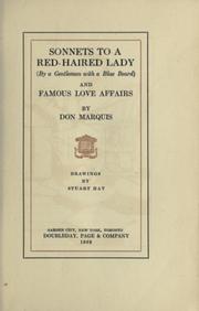 Cover of: Sonnets to a red-haired lady (by a gentleman with a blue beard) and famous love affairs by Don Marquis
