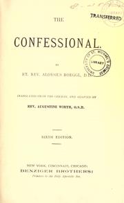 Cover of: The Confessional