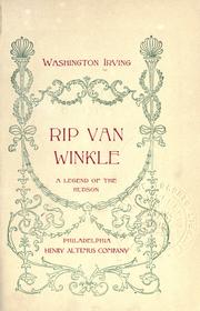 Cover of: Rip Van Winkle, a legend of the Hudson.