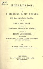 Cover of: Second Latin Book by Albert Harkness, Albert Harkness