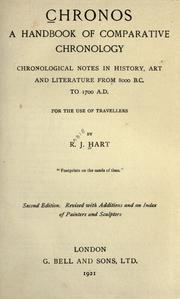 Cover of: Chronos, a handbook of comparative chronology by Rabie J. Hart
