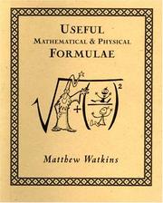 Cover of: Useful Mathematical and Physical Formulae