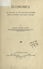 Cover of: Economics by Arthur Twining Hadley