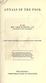 Cover of: Annals of the poor. by Legh Richmond