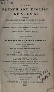 A new French and English lexicon by Marin G. de La Voye