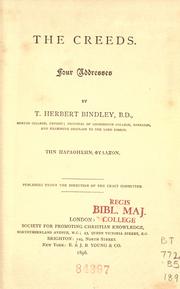 Cover of: The creeds: four addresses