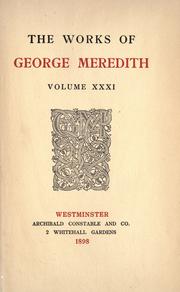 Cover of: The works of George Meredith. by George Meredith, George Meredith