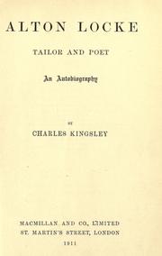 Cover of: Alton Locke by Charles Kingsley