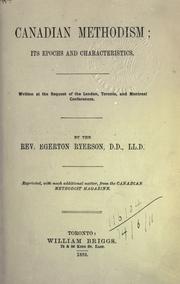 Canadian Methodism by Egerton Ryerson