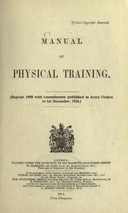 Cover of: Manual of physical training.