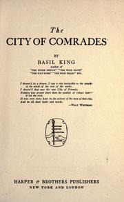 Cover of: The city of comrades by Basil King