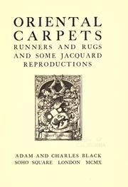 Oriental carpets, runners and rugs and some Jacquard reproductions .. by Humphries, Sydney