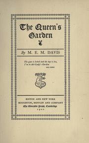 Cover of: The queen's garden by M. E. M. Davis, M. E. M. Davis