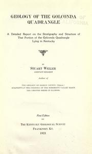 Cover of: Geology of the Golconda quadrangle by Stuart Weller