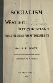 Cover of: Socialism.: What is it? Is it Christian? Should the Church take any interest in it?