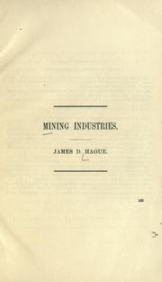 Cover of: Mining industries.
