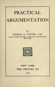 Cover of: Practical argumentation.