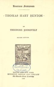 Cover of: Thomas Hart Benton by Theodore Roosevelt