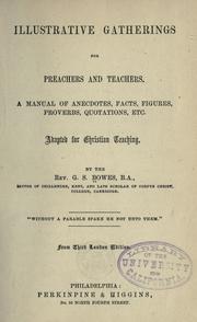 Illustrative gatherings for preachers and teachers by George Seaton Bowes