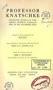 Cover of: Professor Knatschke by Hansi